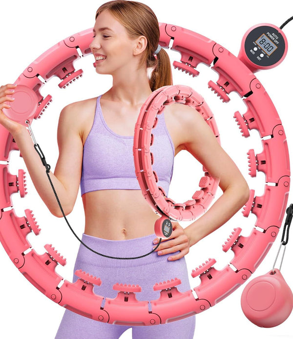 28 Knots Massage Weighted Hula Hoop Smart Hoola Thin Waist Fitness Weight Loss