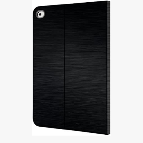 Case Cover for iPad Air 2 Leitz Style Slim Folio Soft Brushed Metal Finish Black