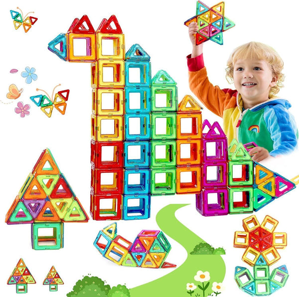Magnetic Building Blocks Tiles Set Kids Toys Educational Construction 38PCS New