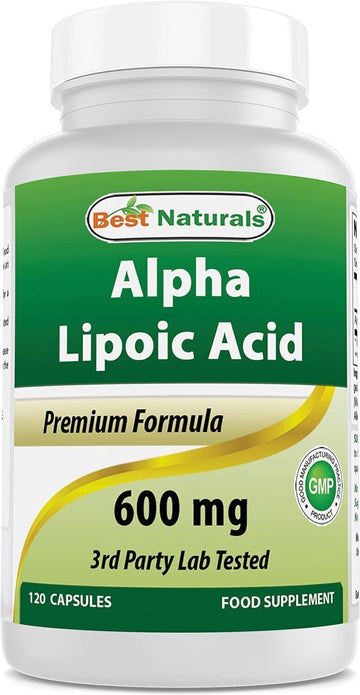 Alpha Lipoic Acid 600mg, 120 Capsules - Powerful Antioxidant Supplement