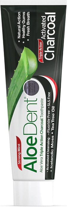 Charcoal Toothpaste Fluoride Free, Natural Action, Vegan, Cruelty Free