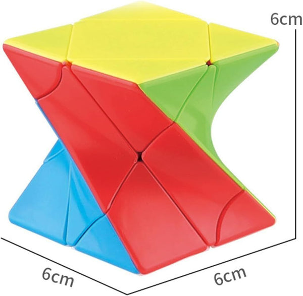 Twist Skewb Cube 3x3 - 3D Speed Cube Brain Teaser for Enthusiasts