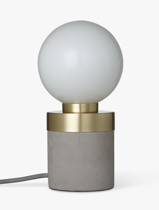 John Lewis No.046 Lamp, LED or Halogen Compatible, Opal Glass/Concrete