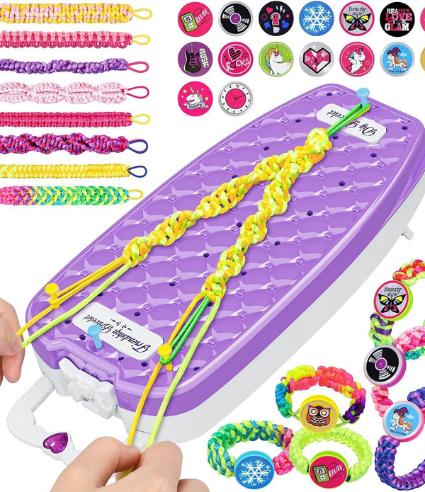 Friendship Bracelet Making kit - Arts and Crafts for Kids - Ages 6+