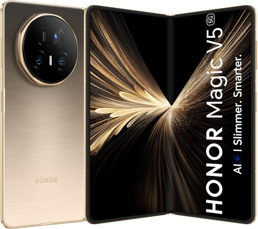 Honor Magic V5 512GB Gold (Unlocked) Foldable Smartphone Dual SIM