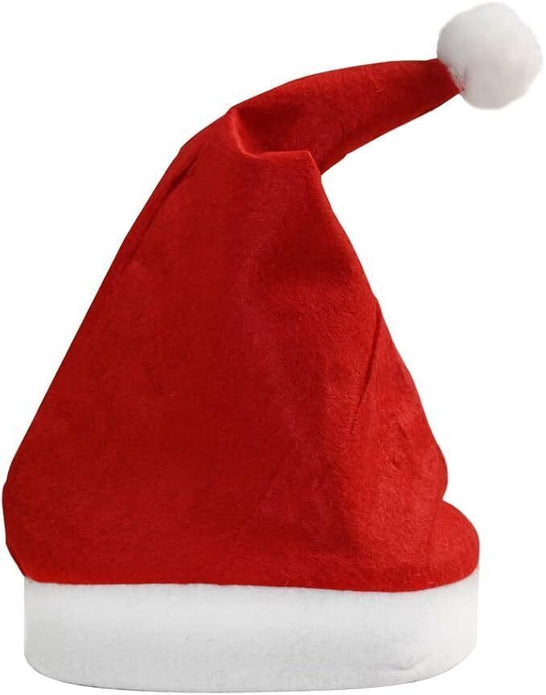 Ram 12 PCS Christmas Santa Hat Party Fancy Dress Red