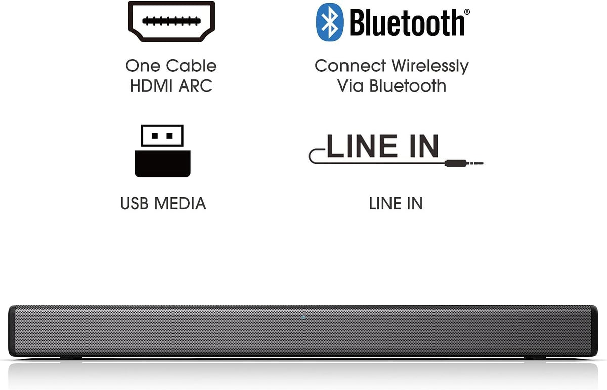 HISENSE HS214 2.1 All-in-one Sound Bar, Black