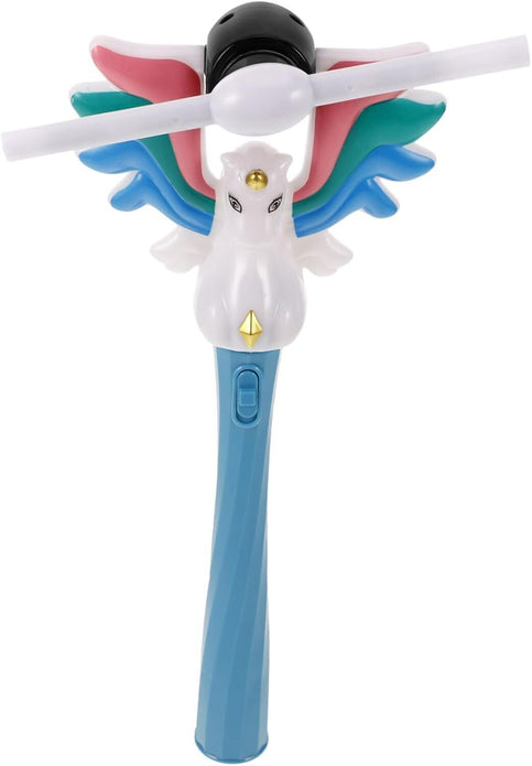 WHAMVOX Light-Up Pegasus Fairy Wand - Rotating Unicorn, LED Flashing Toy