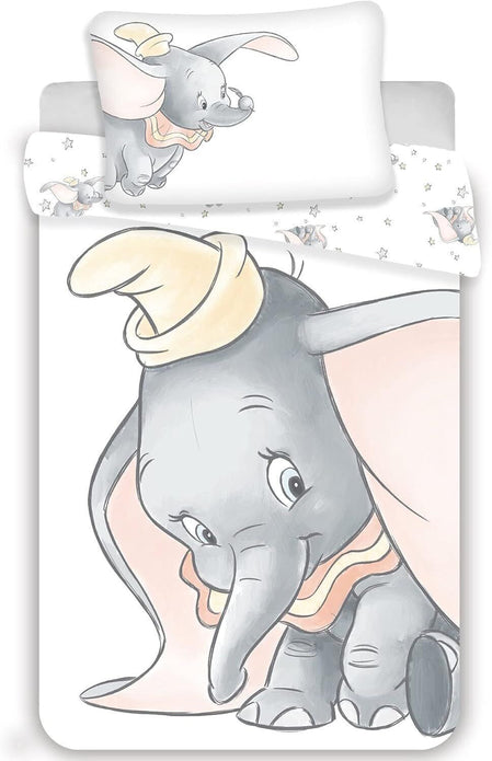 JFabrics Dumbo Grey Baby Bed Linen 2pc 100% Cotton Oeko-Tex 100