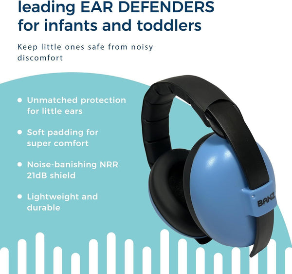 Banz Baby Ear Defenders - Noise Cancelling Headphones 0-36M