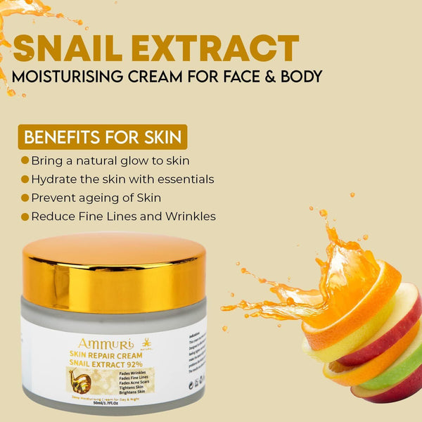 Snail Extract Moisturising Cream for Face/Body Regenerating Day & Night Cream