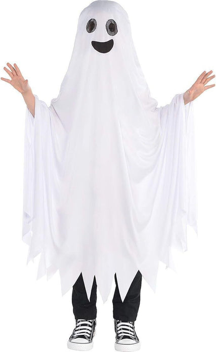 Amscan Ghost Halloween Costume for Kids, One Size, White, Model 848740