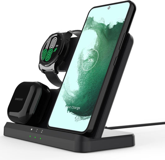 Samsung 3 in 1 Wireless Charging Station for Galaxy S23 S22 Watch Buds
