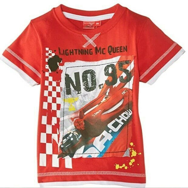 Disney's Cars Short Sleeve T-Shirt Lightening McQueen  No 95 - 8 Years