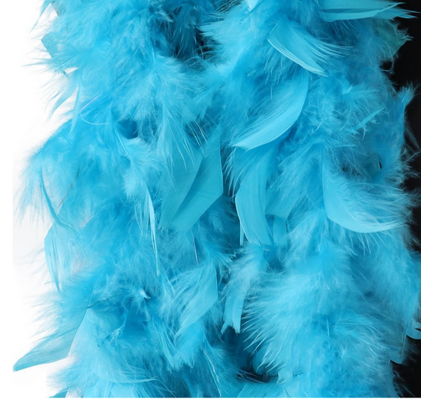 2m Colorful Feather Boa, Fancy Dress Feather Boa for Women & Girls, Party Wear