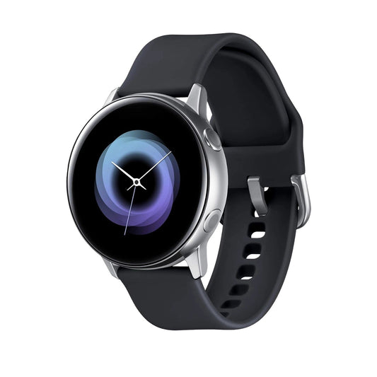 Samsung Galaxy Watch Active (Bluetooth, 40mm) Silver Case + Black Strap