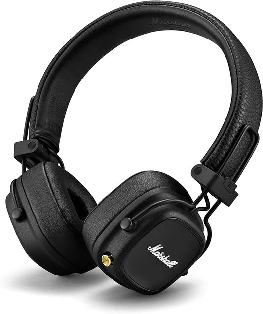 Marshall Major IV Wireless Bluetooth Headphones - Black | Foldable | On-Ear
