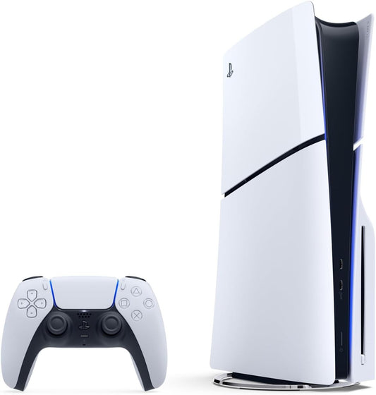 Playstation PS5 Console Slim, Disk White "No Stand"