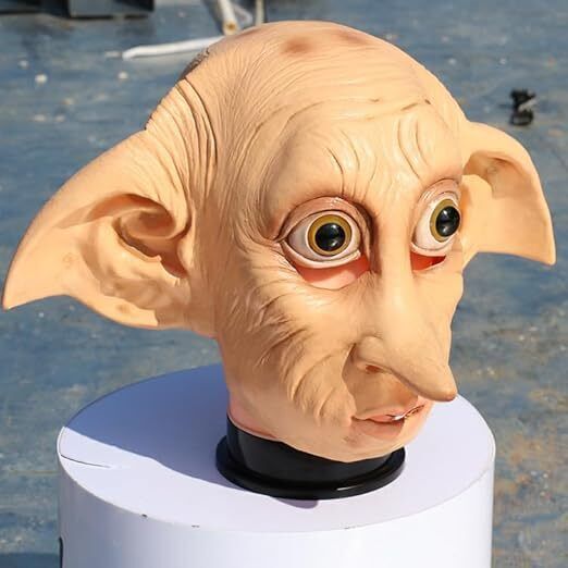 XehCaol Voldemort Mask, Full Head Costume, Elf Ears for Halloween