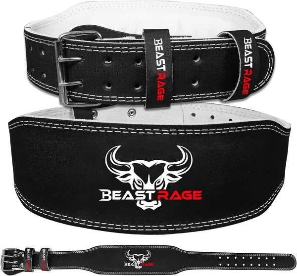 4" Heavy Duty Leather Weight Lifting Belt, Medium