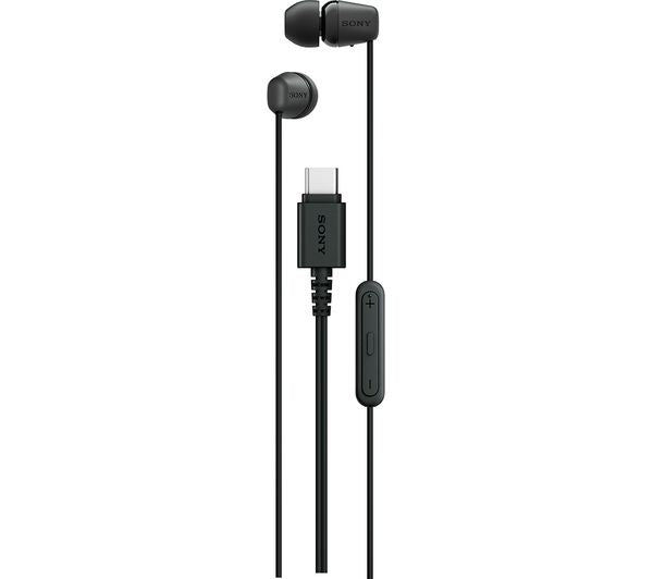 Sony IER‑EX15C USB‑C Wired Earbuds with Mic – Lightweight In‑Ear Black