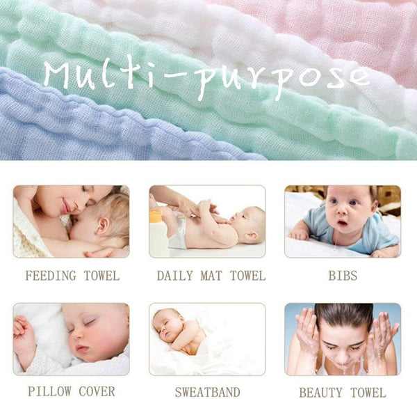 XL Muslin 70x70 Baby Muslin Squares100% Cotton Muslin Cloths For Baby Pack of 3