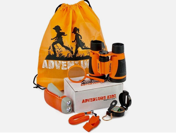 Adventure Kidz Outdoor Exploration Kit Binoculars Compass Magnifying Glass Gift