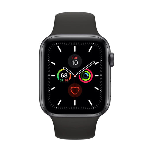 Apple Watch Series 5 (GPS, 40mm) Space Gray Aluminium Case + Black Strap