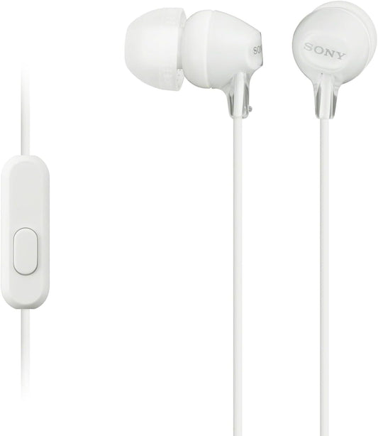 Sony In-Ear Headphones Microphone/Playback & Functions Control White EX15APW
