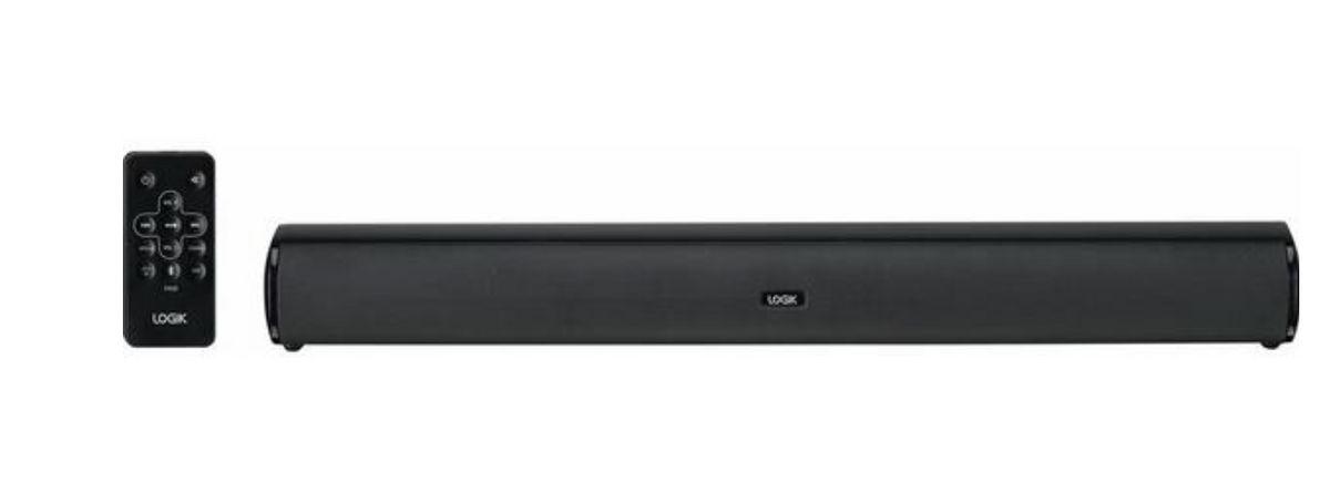 LOGIK LSB20B21 2.0 Compact Wireless Home Sound Bar, Speaker- Black