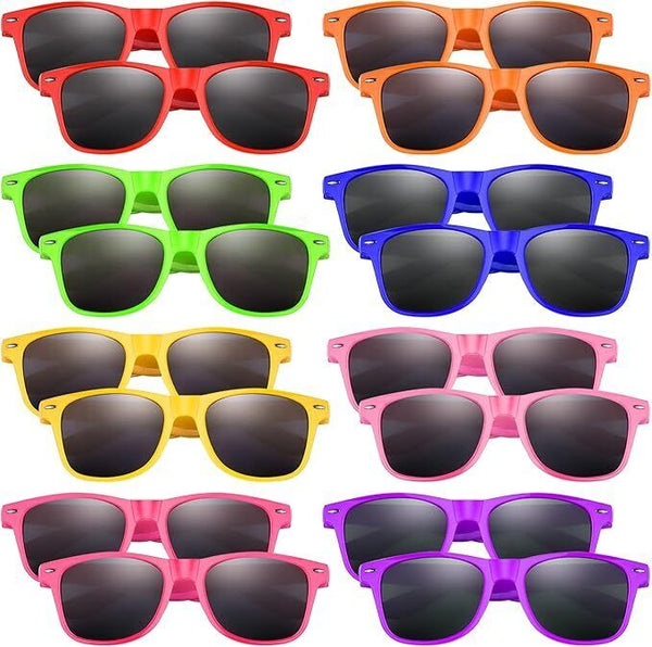 16 Pack Kids Neon Color Sunglasses, Sunglasses Party Favour Goody Bag Fillers