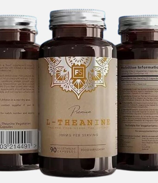 90 L-Theanine Capsules from Green Tea - High Strength 750mg Damaged Box