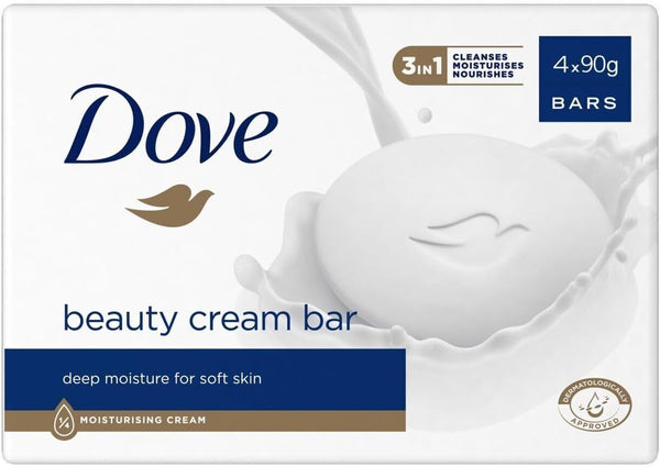 12 x Dove Original Beauty Cream Bar Soap - 3-in-1 Moisturizing Sulfate-Free