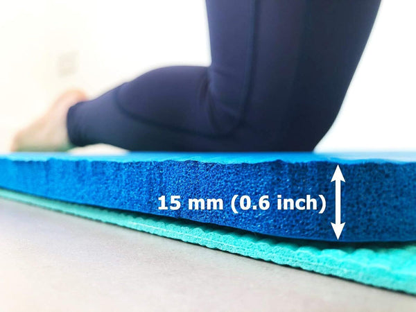 Thick Yoga Knee Pads 15mm - Cushioned Training Support