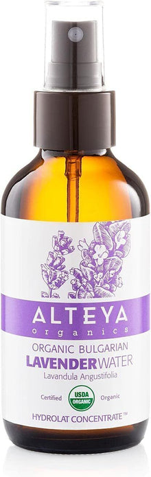 Alteya Organic Lavender Water Spray 120ml - Pure Hydrolat Toner 2-Pack