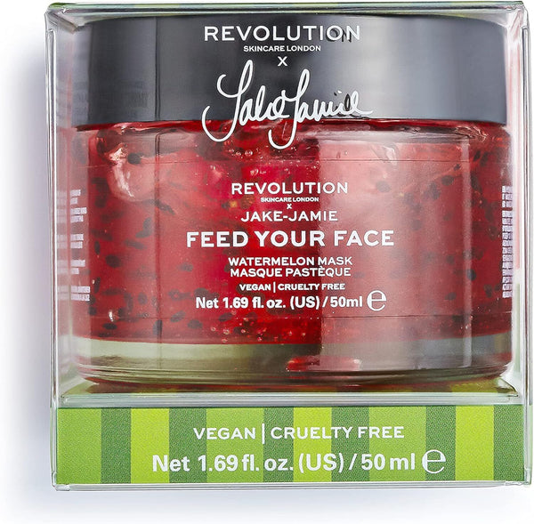 Makeup Revolution Skincare Jake-jaime Watermelon Hydrating Face Mask 50ml