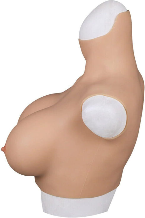 AJIU Realistic Silicone Breast Forms Fake Boobs Breast Plates Colour 2 - G Cup