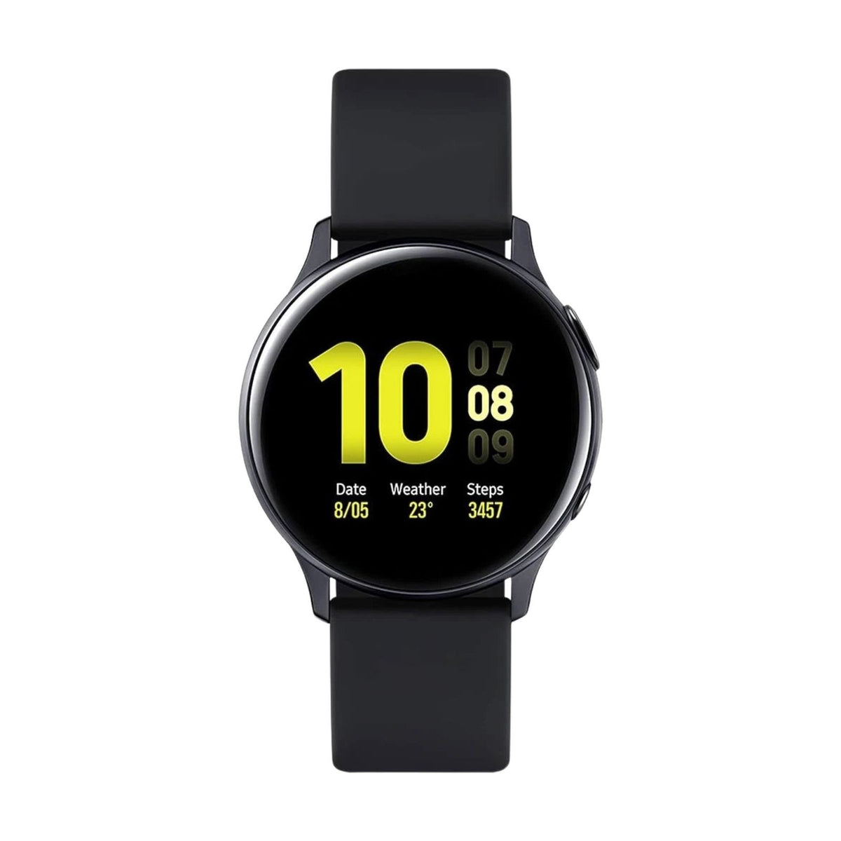 Samsung Galaxy Watch Active2 (Bluetooth,44mm) Black Aluminium Case + Black Strap
