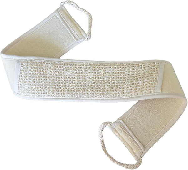 Natural Loofah Back Scrubber - Exfoliating Bath Sponge for Body Cleaning