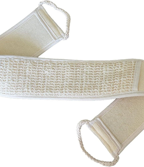 Natural Loofah Back Scrubber - Exfoliating Bath Sponge for Body Cleaning