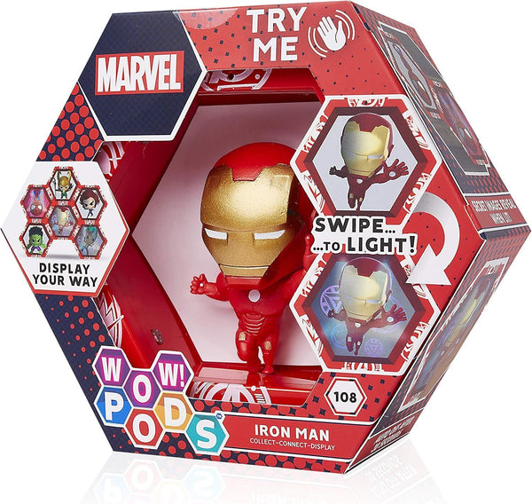 WOW! PODS Avengers Iron Man Light-Up Figure - Official Marvel Collectable Toy