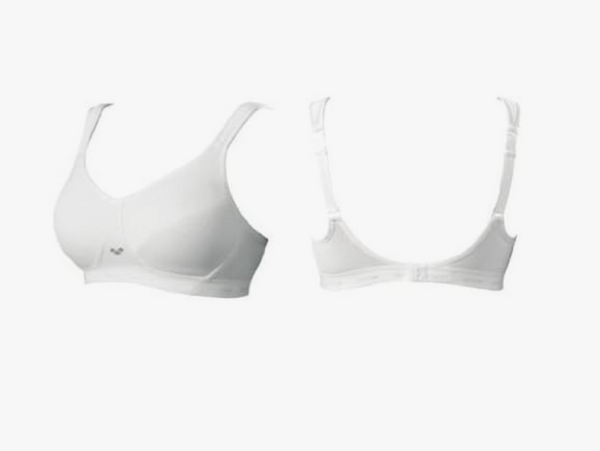 Arena Lorybel Women's Sports Bra - White, Microfiber Double layer Cups 32D 