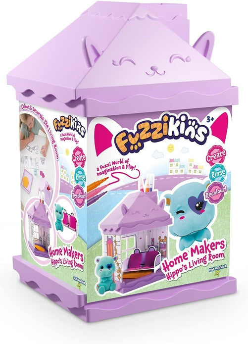 Fuzzikins Home Makers Hippo's Living Room Creative Playset for Kids **SEE NOTES*