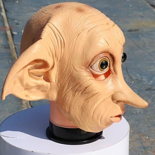 XehCaol Voldemort Mask, Full Head Costume, Elf Ears for Halloween