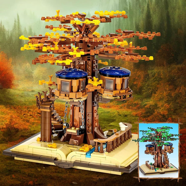  Tree House Building Kit with Led Lights Genuine Image Build-and-Display Model 
