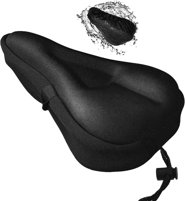 YHT Extra Soft Gel Bike Seat Cover  Water & Dust Resistant with Memory Foam