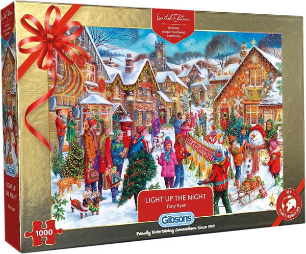 Gibsons Puzzle Light Up The Night 1000 Piece Limited Edition Jigsaw - New