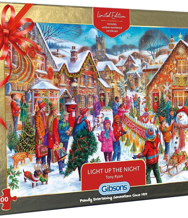 Gibsons Puzzle Light Up The Night 1000 Piece Limited Edition Jigsaw - New