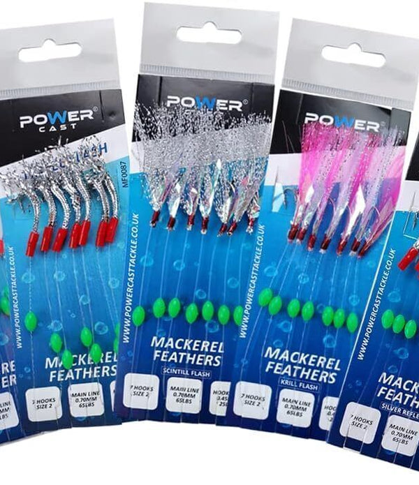 7 Hooks Mackerel Feathers (5 Pack)