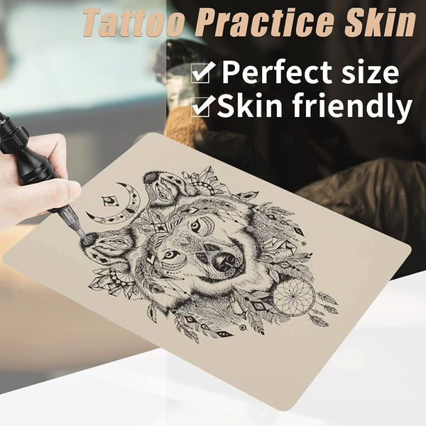 Tattoo Practice Skin Set, 12PCS Silicone Pads for Beginners, Microblading Practi